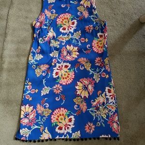 Blue floral dress